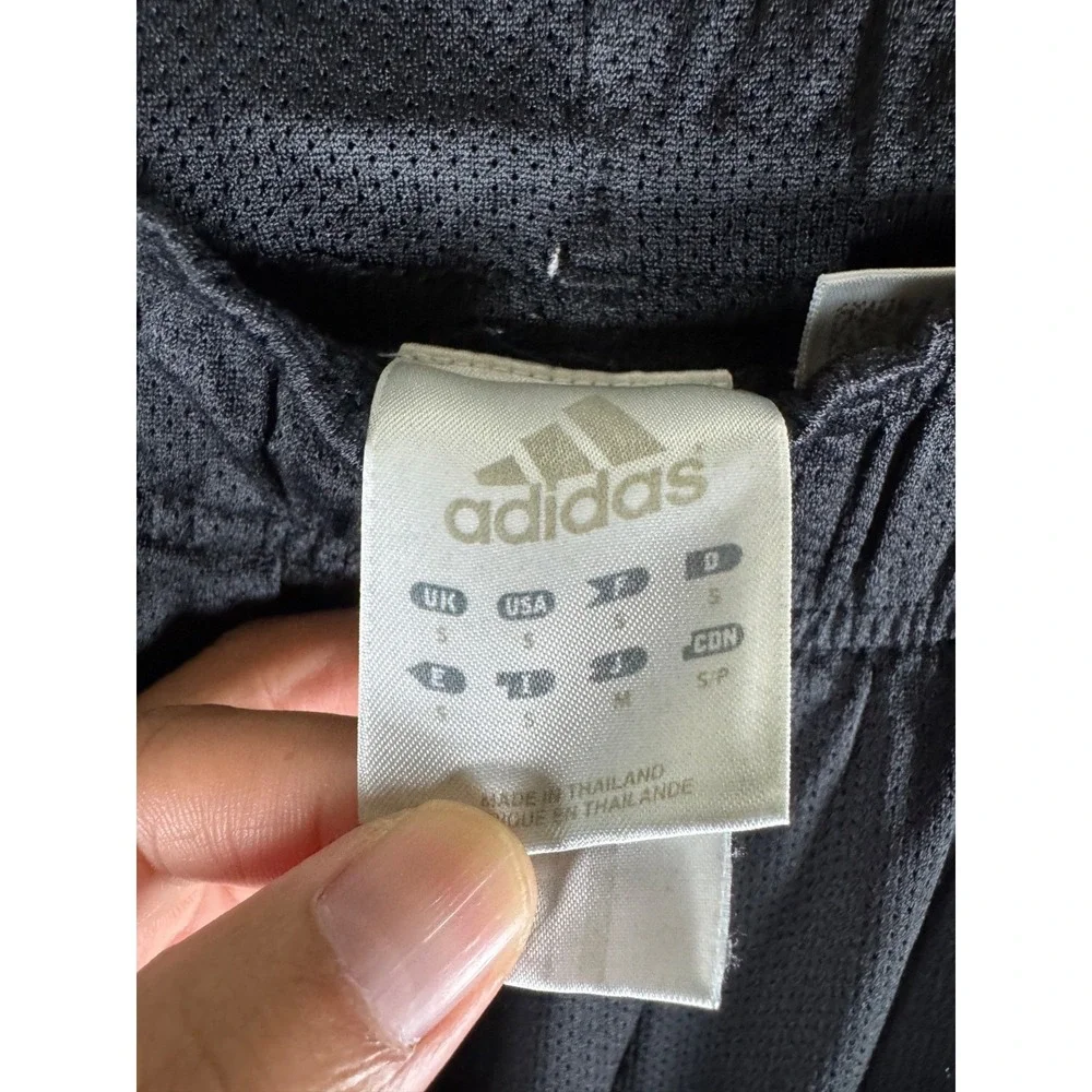 Y2K Adidas Sweatpants Men Small Black‎ White Training Outdoors Athletic Baggy